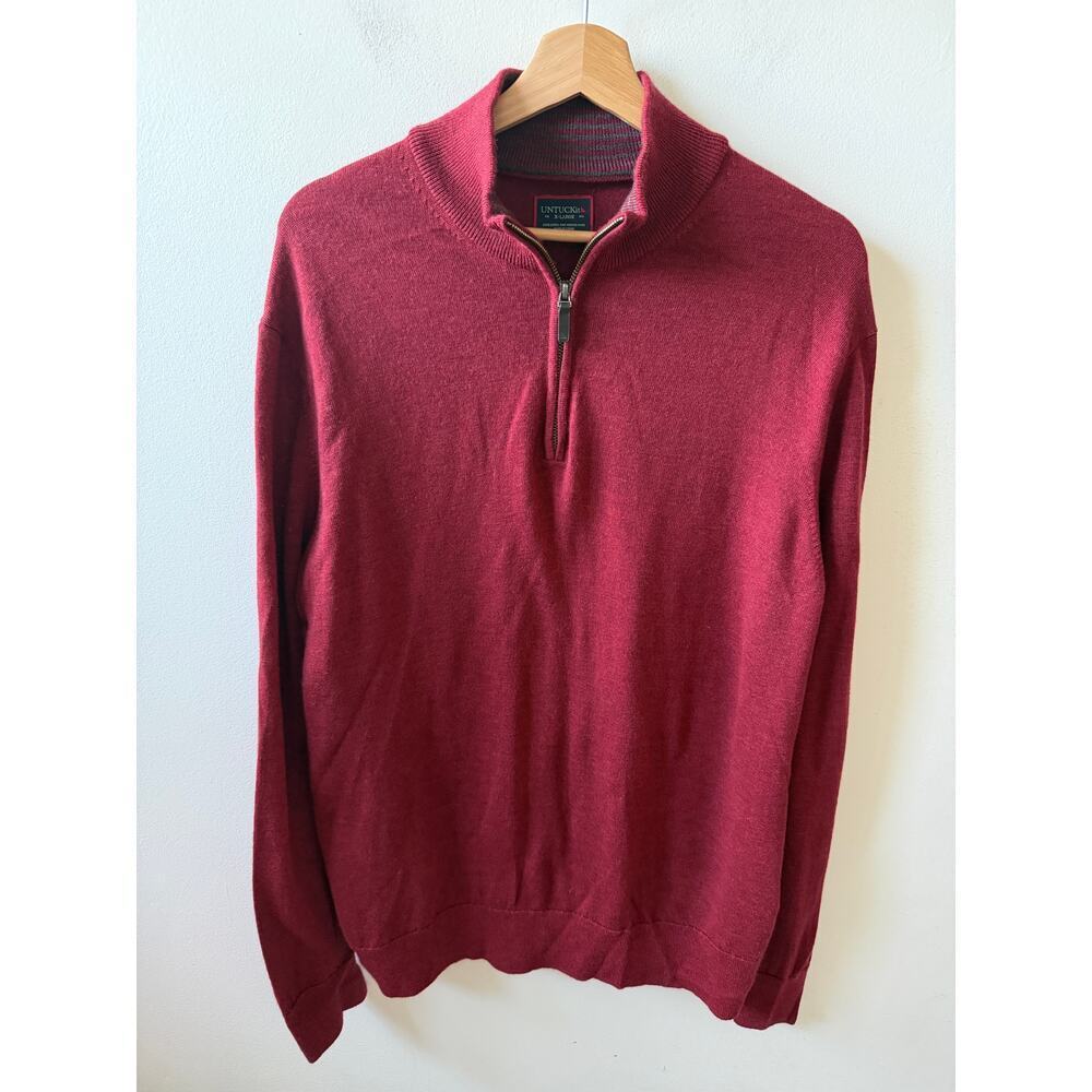 UNTUCKit extra fine merino wool sweater men's size XL